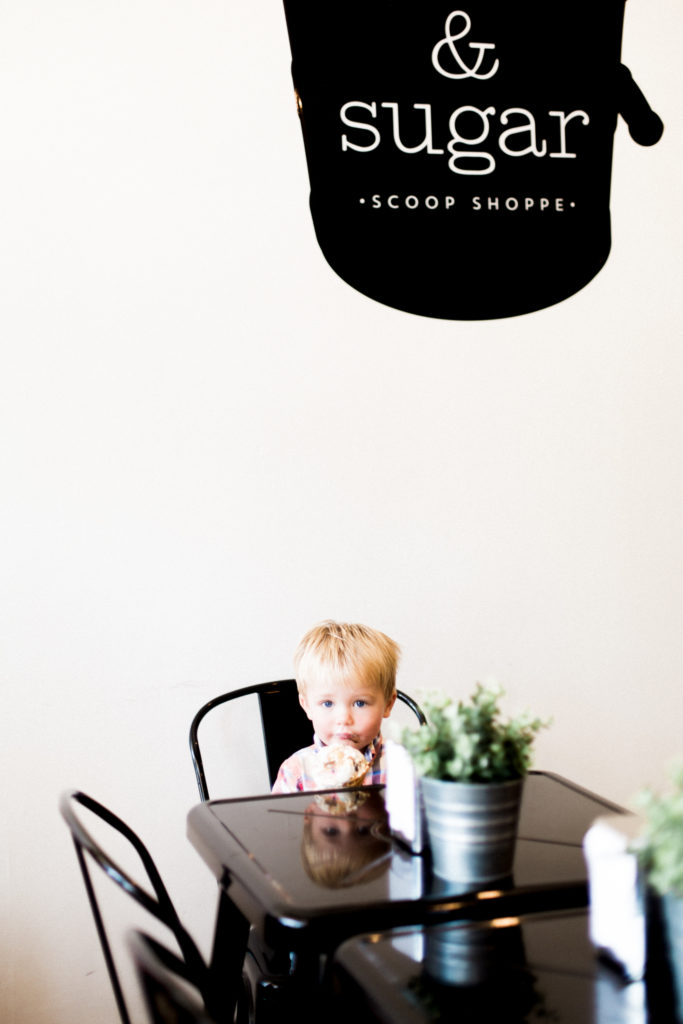 Evansville Photographer Beckett's Ice Cream Themed Two Year Photos at