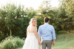 Bride and groom photos at sunset. Photographed by Morgan Williams Photography.