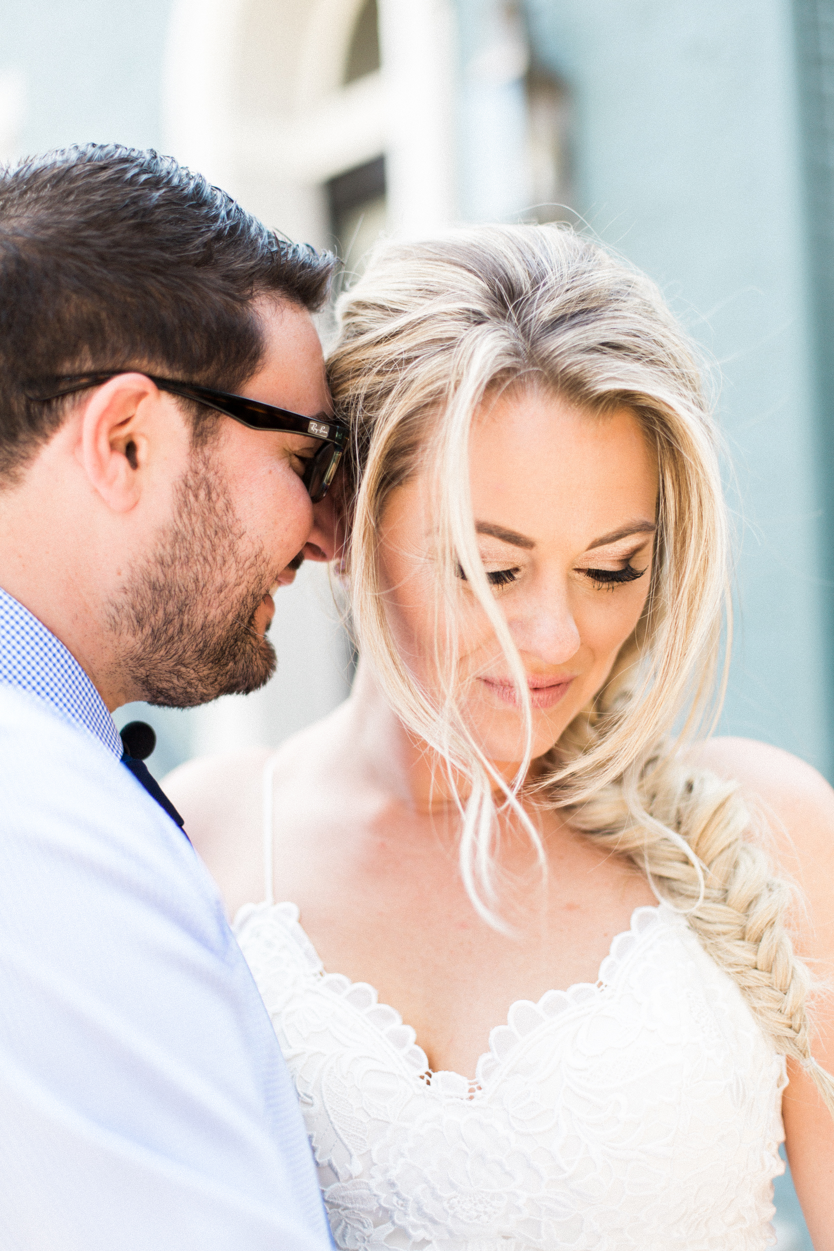 Urban bride and groom photos. Photographed by Morgan Williams Photography.