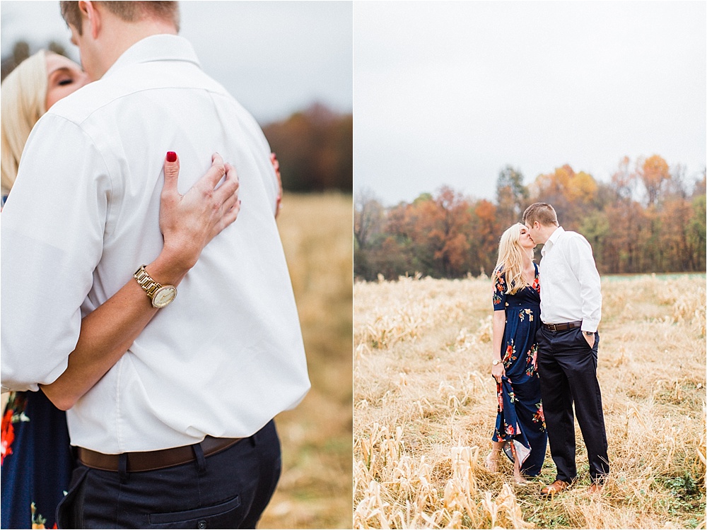 Fall engagement session at Reid's Orchard. Photographed by Morgan Williams Photography.