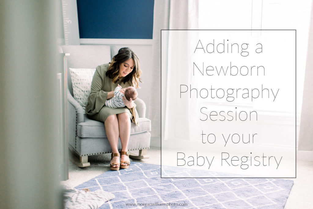 adding newborn session to baby registry