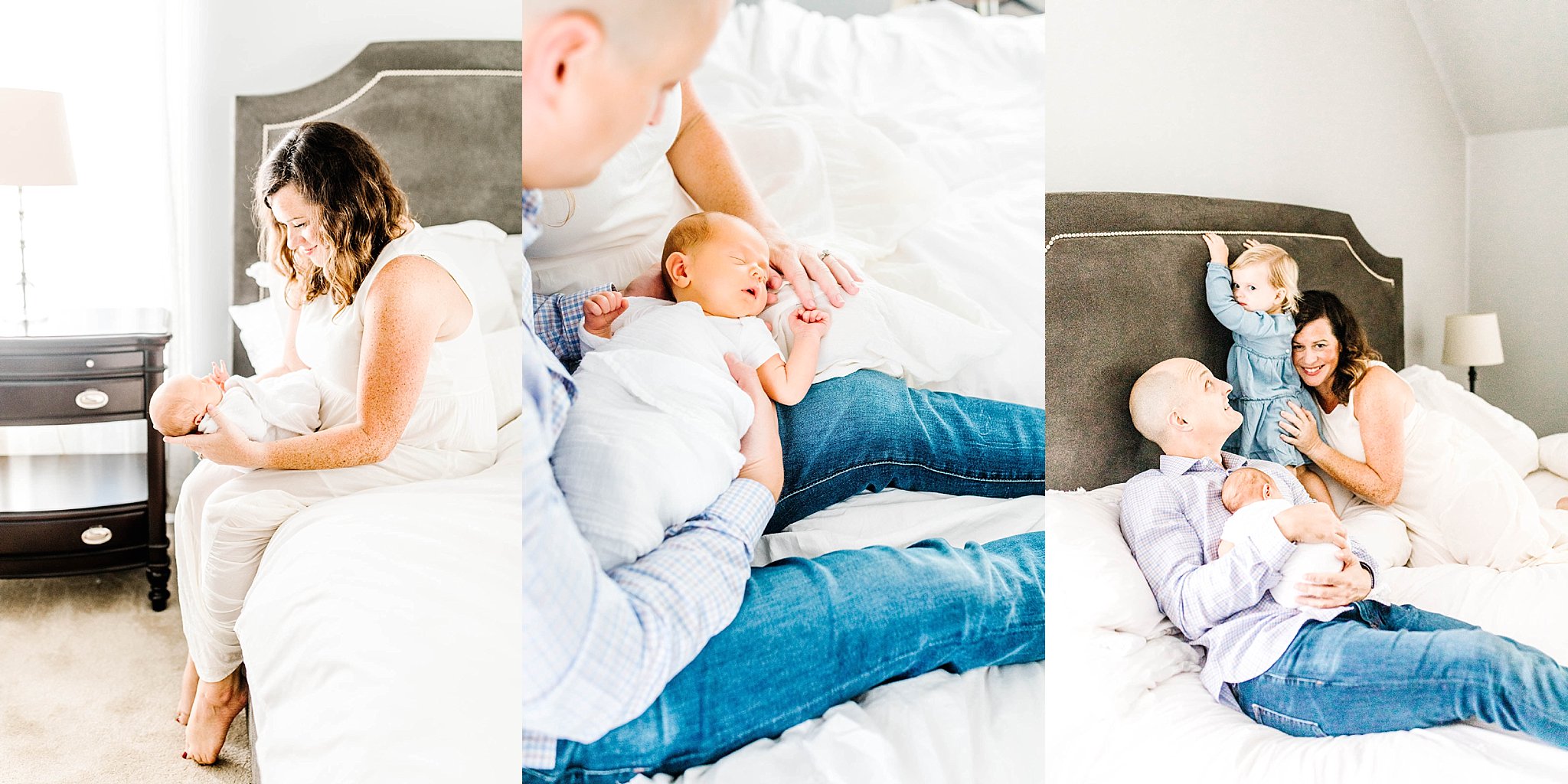 Family of four newborn session