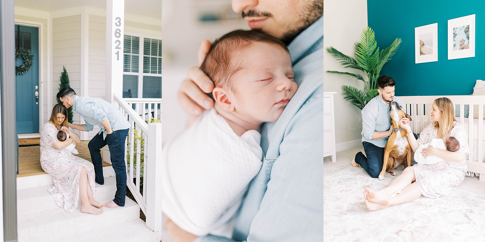 Apex in-home newborn photos